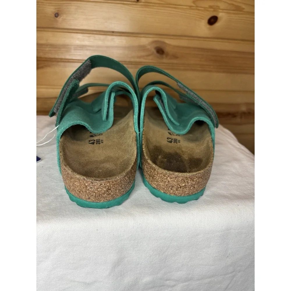 Birkenstock Uji Nubuck Suede Leather Sandal Green EU 43 US 10 (Mens) NWT $150